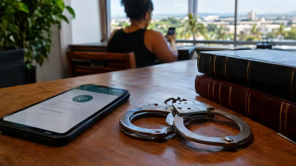 Fez um Pix para a pessoa errada? Saiba quando é possível recuperar o dinheiro Pix errado, handcuffs, law books — Fez um Pix para a pessoa errada? Saiba quando é possível recuperar o dinheiro