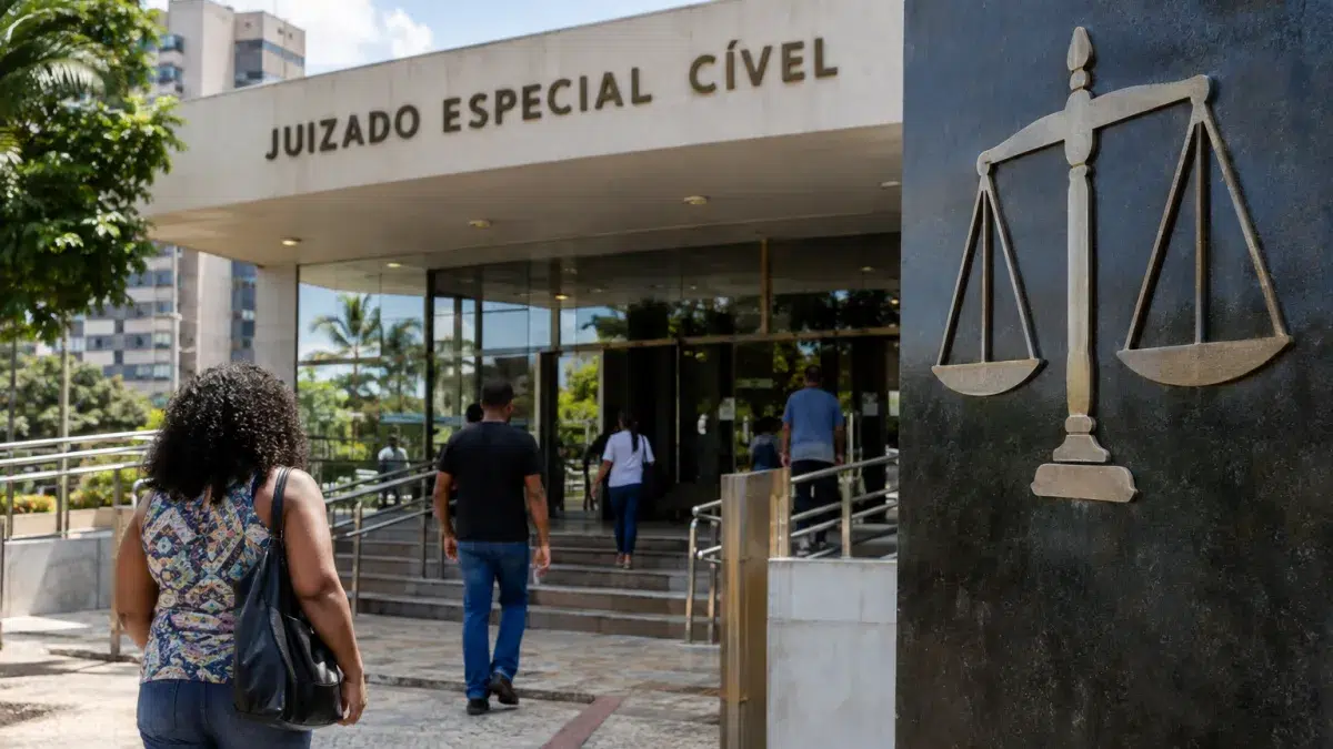 Processar banco, consumer rights, scales of justice — Como processar um banco no Juizado Especial e quando é possível agir sem advogad