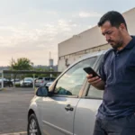Cena ilustrativa de busca e apreensão carro em situação de consumo envolvendo dívidas e direitos