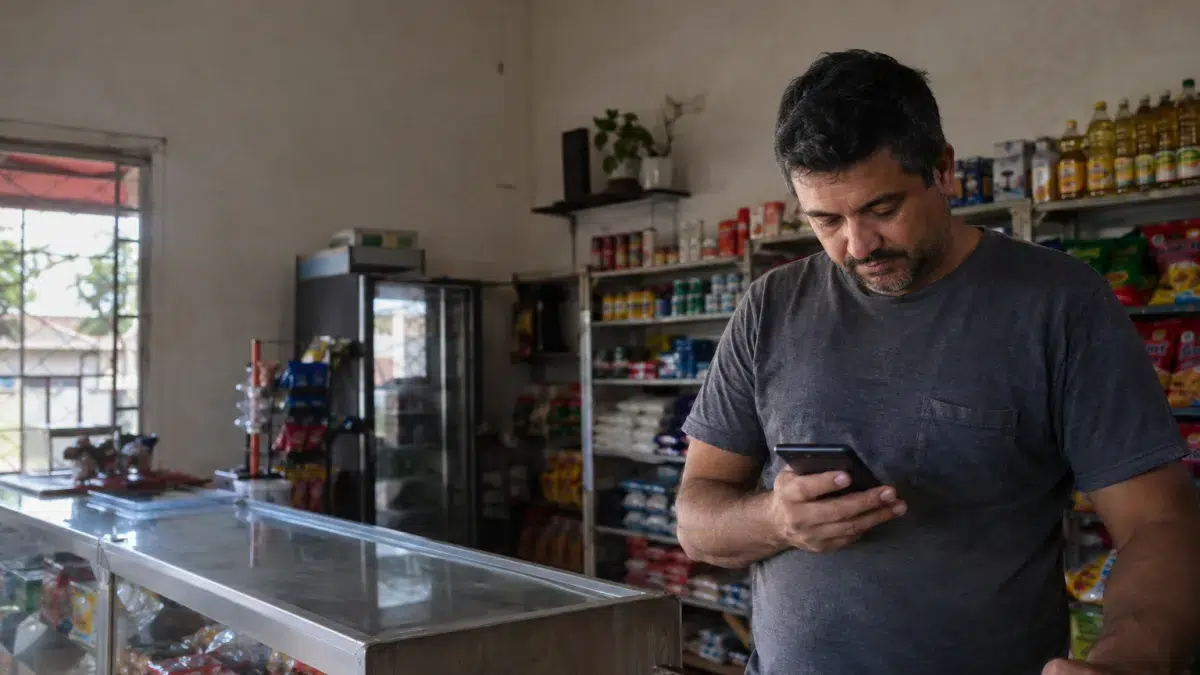 Cena ilustrativa de dívida exposta na internet em situação de consumo envolvendo dívidas e direitos