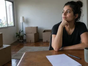 Após separação, mulher descobre cobranças por móveis comprados pelo ex-companheiro e teme negativação: dívida do casal é sempre dividida? Cena ilustrativa de dívidas após separação em situação de consumo envolvendo dívidas e direitos